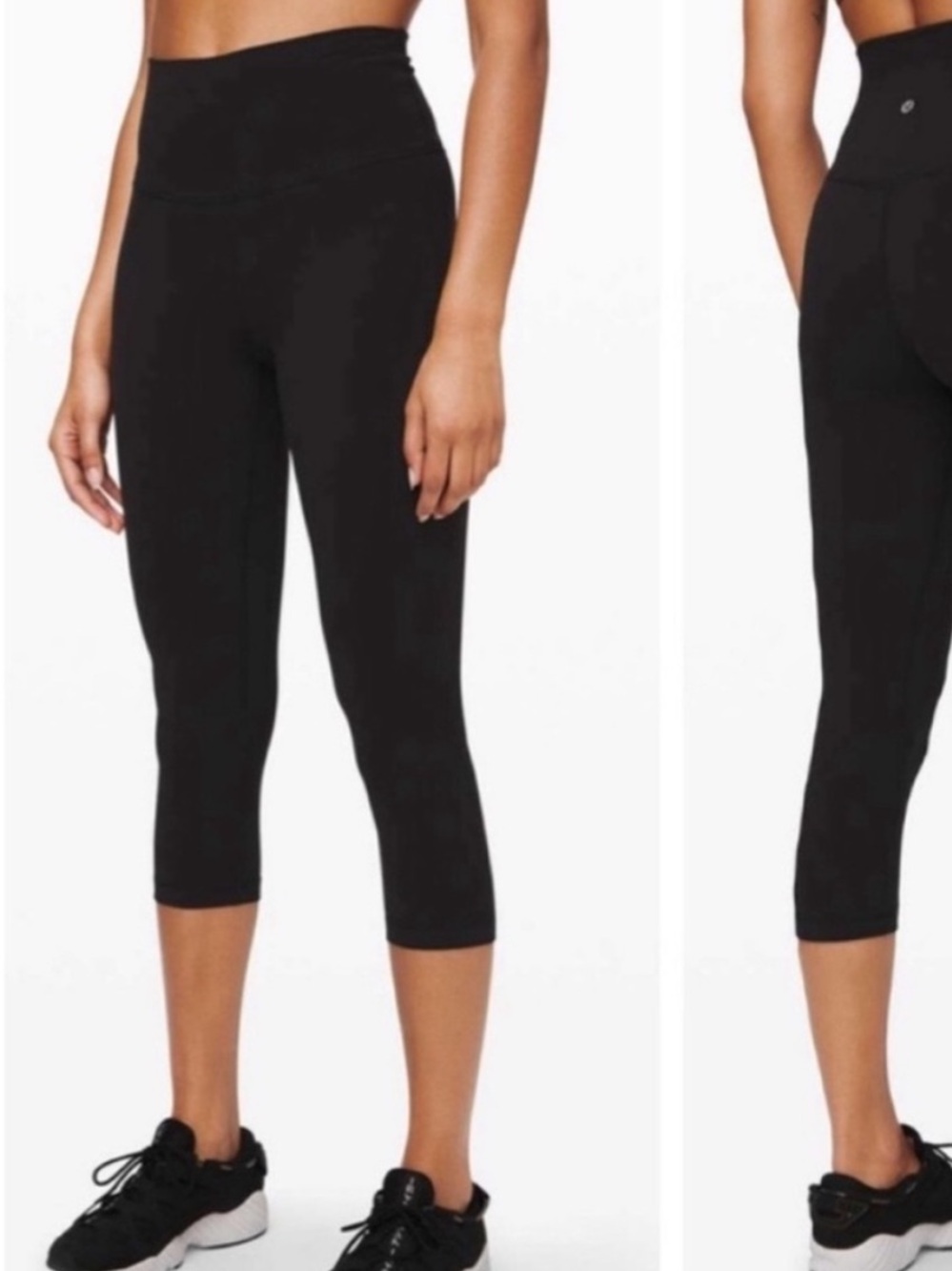 Lululemon Align High Rise Crop Leggings *21" Black (Third Release) size two (2)